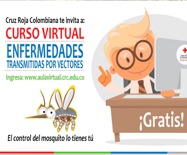 Cruz Roja Colombiana lanza curso virtual de enfermedades transmitidas por vectores